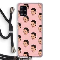 Ugly Cry Call: Samsung Galaxy A51 5G Transparant Hoesje met koord