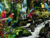 Ravensburger Puzzel 2.000 stukjes Bonte papegaaien in de jungle - thumbnail