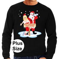 Grote maten foute Kersttrui best Christmas party zwart heren Grote maten foute Kersttrui best Christmas party zwart heren