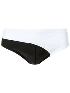 Amir Slama bicolor trunks - Blanc