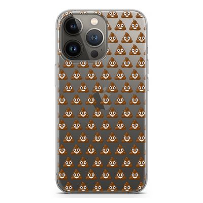 Poop emoji: iPhone 13 Pro Transparant Hoesje