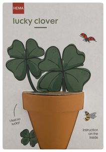 HEMA Klavertje Vier In Potje Ø5.5cm