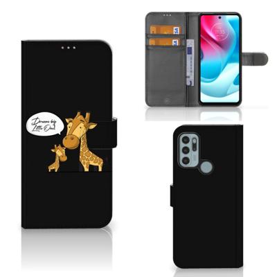 Motorola Moto G60s Leuk Hoesje Giraffe Motorola Moto G60s Leuk Hoesje Giraffe