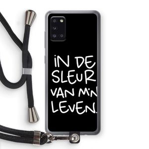 De Sleur: Samsung Galaxy A31 Transparant Hoesje met koord
