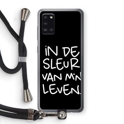 De Sleur: Samsung Galaxy A31 Transparant Hoesje met koord