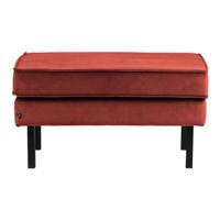 BePureHome Rodeo Hocker - Velvet - Chestnut