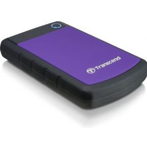 Transcend StoreJet 25H3P (USB 3.0), 2TB externe harde schijf 2000 GB Zwart, Paars
