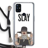 Slay All Day: OnePlus Nord N10 5G Transparant Hoesje met koord