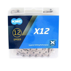 KMC x12 zilveren fietsketting 126 schakels