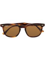 Ray-Ban lunettes de soleil Hawkeye à monture carrée - Marron