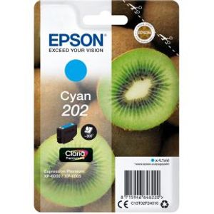 Epson 202 4.1ml 300pagina's Cyaan inktcartridge - [C13T02F24020]