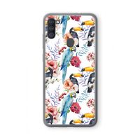 Bloemen tukan: Samsung Galaxy A11 Transparant Hoesje Bloemen tukan: Samsung Galaxy A11 Transparant Hoesje
