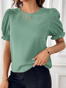 Casual Plain Regular Fit Blouse