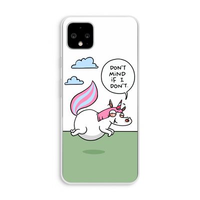 Unicorn: Pixel 4 XL Transparant Hoesje