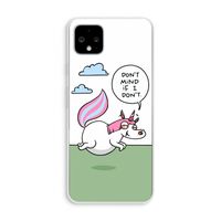 Unicorn: Pixel 4 XL Transparant Hoesje