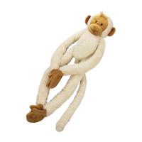 Happy Horse Knuffel aap - wit - 45 cm - pluche - slinger aap - klittenband slingeraapje