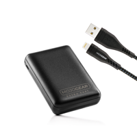 MOJOGEAR MINI EXTRA FAST 10.000 mAh powerbank met Apple Lightning naar USB kabel Extra Sterk - thumbnail