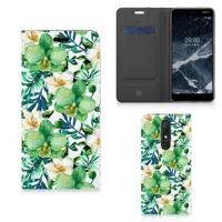 Nokia 5.1 (2018) Smart Cover Orchidee Groen