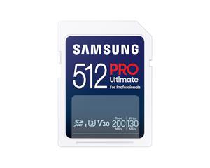 Samsung PRO Ultimate SDXC 512GB UHS-I V30 met kaartlezer