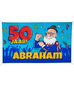 Gevelvlag Abraham Cartoon (90x150cm)