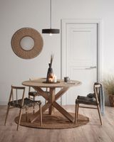 Kave Home Kave Home Lotus, Tafel lotus hout Ø 120 cm (mtk0123) - thumbnail