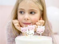 PartyDeco SCS-4 verjaardagskaarsje & taartsterretje Zwart, Goud, Roze, Wit 6 stuk(s) - thumbnail