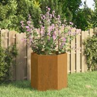 VidaXL Plantenbak roestig 40x40x45 cm cortenstaal VidaXL Plantenbak roestig 40x40x45 cm cortenstaal