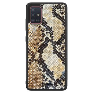 Samsung Galaxy A71 hoesje - Golden snake