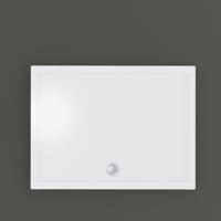 Douchebak BWS Dana Rechthoek Cast Marble 120x80 cm Zelfdragend Wit Boss & Wessing