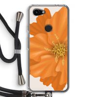 Orange Ellila flower: Pixel 3a Transparant Hoesje met koord Orange Ellila flower: Pixel 3a Transparant Hoesje met koord