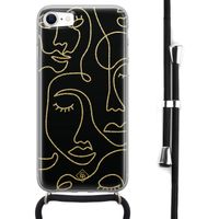 iPhone 8/7 hoesje met koord - Abstract faces - thumbnail