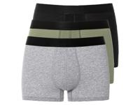 LIVERGY 3 heren boxers (XL, Zwart/grijs/groen) - thumbnail