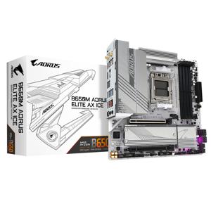 Gigabyte B650M A ELITE AX ICE Moederbord Socket AMD AM5 Vormfactor Micro-ATX Moederbord chipset AMD® B650