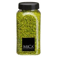 Mica Decorations decoratie stenen/granulaat - 650ml - groen - hobby steentjes