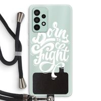 Born to Fight: Samsung Galaxy A52s 5G Transparant Hoesje met koord