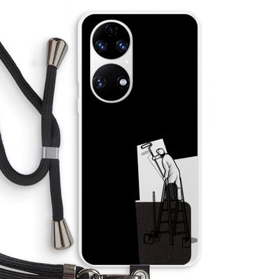 Musketon Painter: Huawei P50 Transparant Hoesje met koord