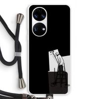 Musketon Painter: Huawei P50 Transparant Hoesje met koord