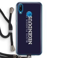 Blijve plakken in Negenduust: Huawei P20 Lite Transparant Hoesje met koord