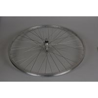 Achterwiel 28" velg vaste as alu eco freewh. zilv.