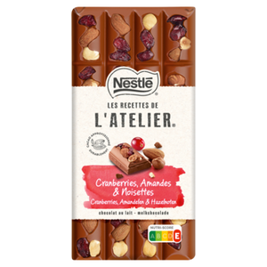 Nestle L'Atelier Melk Chocolade Reep Rozijn Hazelnoot Amandel 170g bij Jumbo
