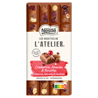 Nestle L'Atelier Melk Chocolade Reep Rozijn Hazelnoot Amandel 170g bij Jumbo - thumbnail
