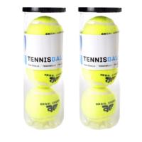 Engelhart Tennisballen - 6x stuks - in koker - Buitenspeelgoed - Tennissen - geel - sport