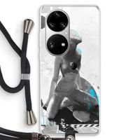 I will not feel a thing: Huawei P50 Pro Transparant Hoesje met koord
