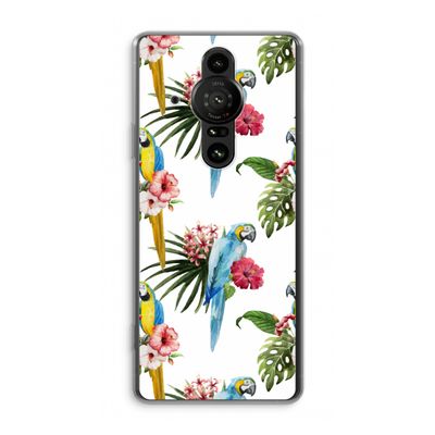Kleurrijke papegaaien: Sony Xperia Pro-I Transparant Hoesje