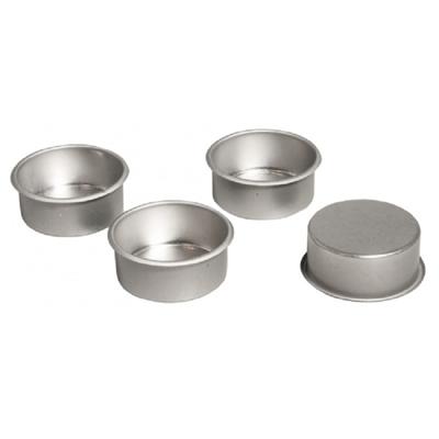 Metalen waxinelicht houders 16x stuks - Kerststukjes maken of kaarsen onderdelen