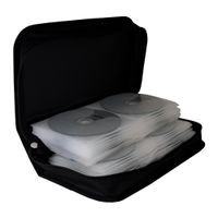 MediaRange CD-tas 96 CDs/DVDs/Blu-rays Nylon Zwart 1 stuk(s) (b x h x d) 289 x 88 x 168 mm BOX55 - thumbnail