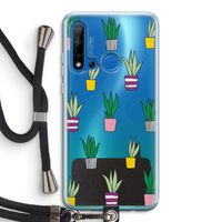 Sanseveria: Huawei P20 Lite (2019) Transparant Hoesje met koord