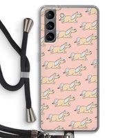 Ponys: Samsung Galaxy S21 Transparant Hoesje met koord