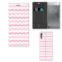 Sony Xperia XZ | XZs Hoesje met Magneet Waves Roze - thumbnail