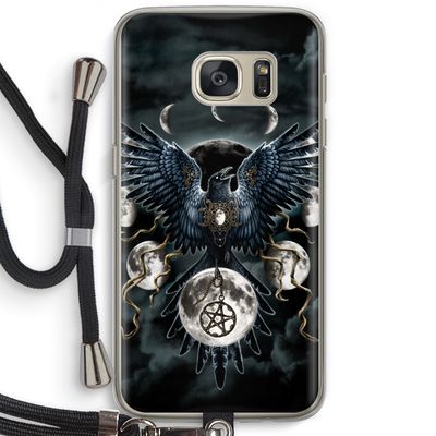 Sinister Wings: Samsung Galaxy S7 Transparant Hoesje met koord